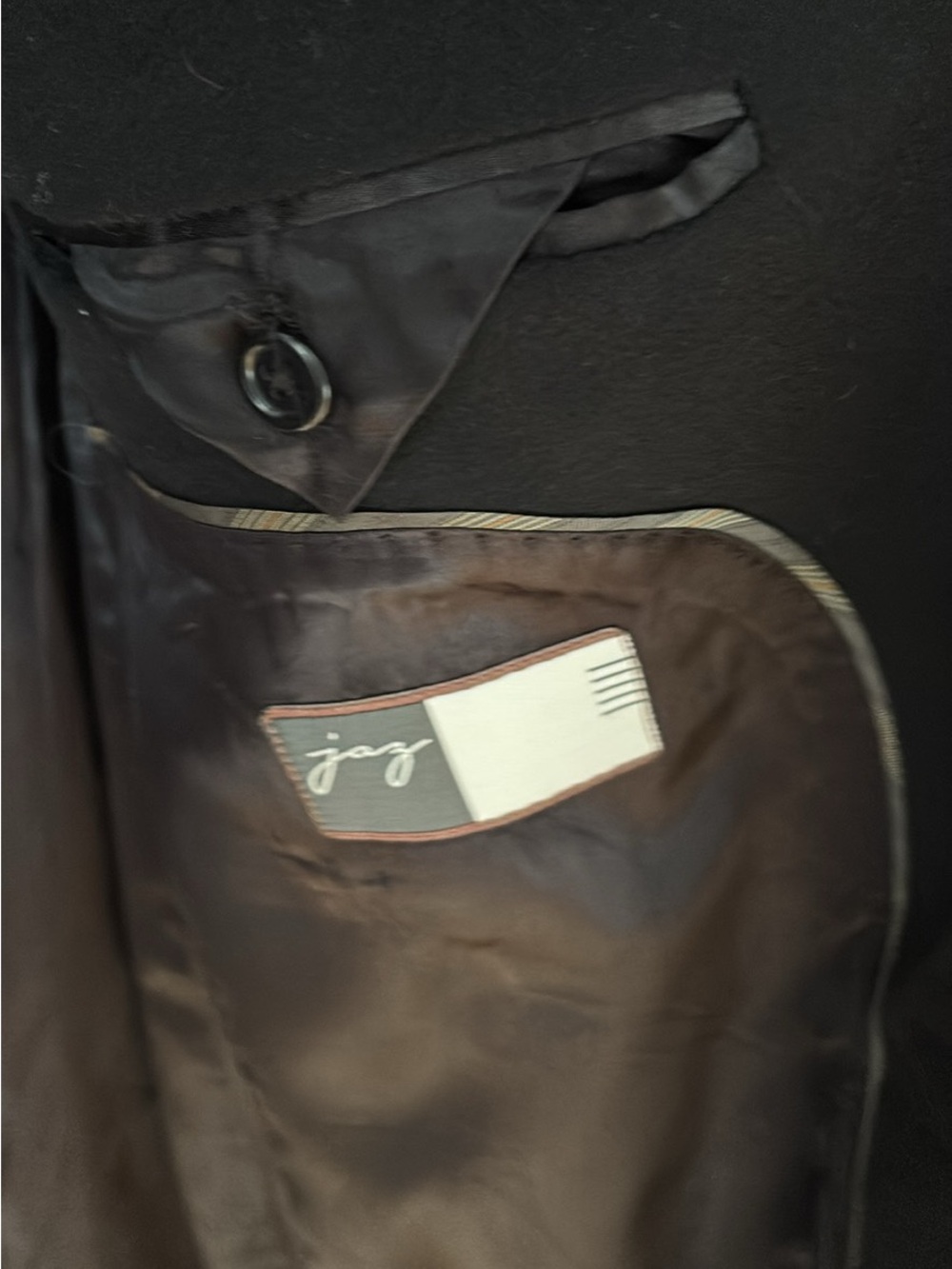JAZ Men's (but could be women worn) Wool & Cashmere coat Made in Italy - Picture 6 of 7